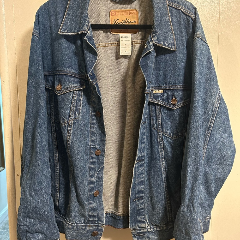 Vintage Levi Strauss Blue Denim Jacket Large